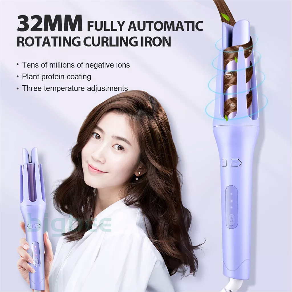 32MM Automatic Hair Curler | Curl Otomatis | Rambut Otomatis Catokan Curly | untuk Curly, Keriting, Wavy