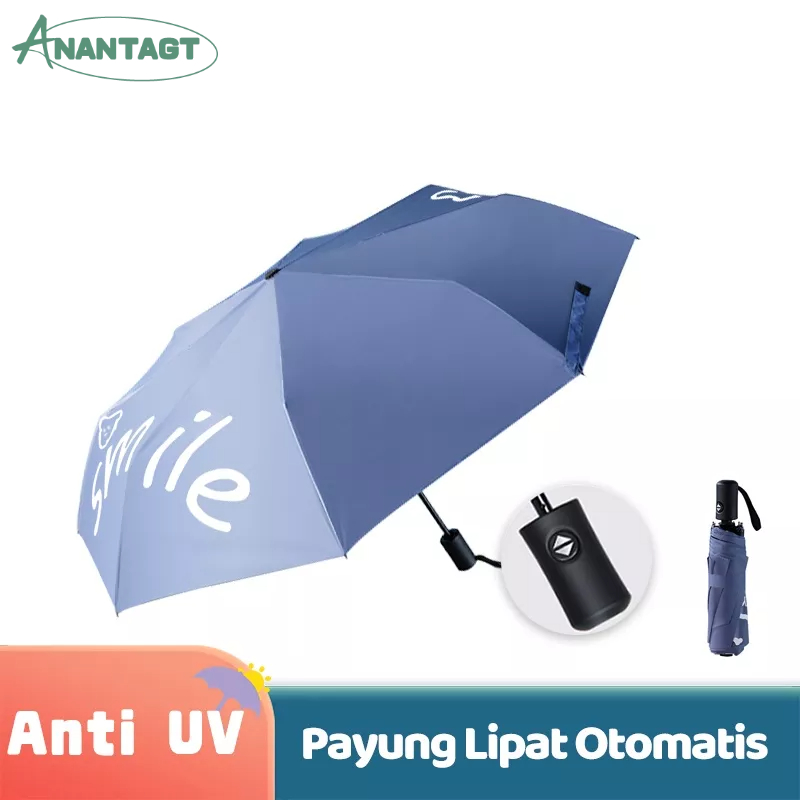 Letyeah &amp; Anantagt Payung Lipat Otomatis Buka Tutup Anti UV beruang lucu/ Payung Tabir Surya / Umbrella Import