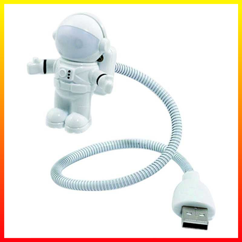 Lampu Meja Kerja Game LED USB Night Light Lamp Flexible Spaceman Astronaut 5V Eshoo - 7RLL1BWH