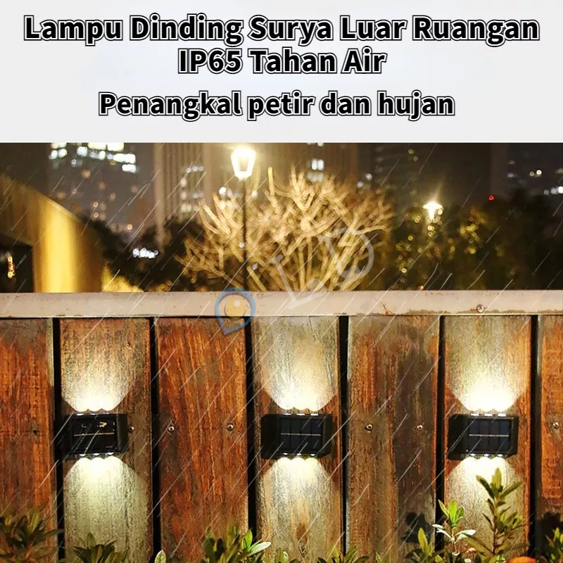 [COD] Lampu Taman Tenaga Surya COB Sensor Light LED Solar Lamp / Halaman, Taman, Pencahayaan Taman / Lampu Dinding Outdoor-Lampu Dinding Tenaga Surya-Anti Air