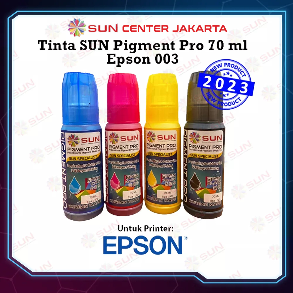 Tinta Epson Pigment Pro 003 / 001 / 664 Korea Terbaik - SUN PIGMENT PRO INK 70 ml