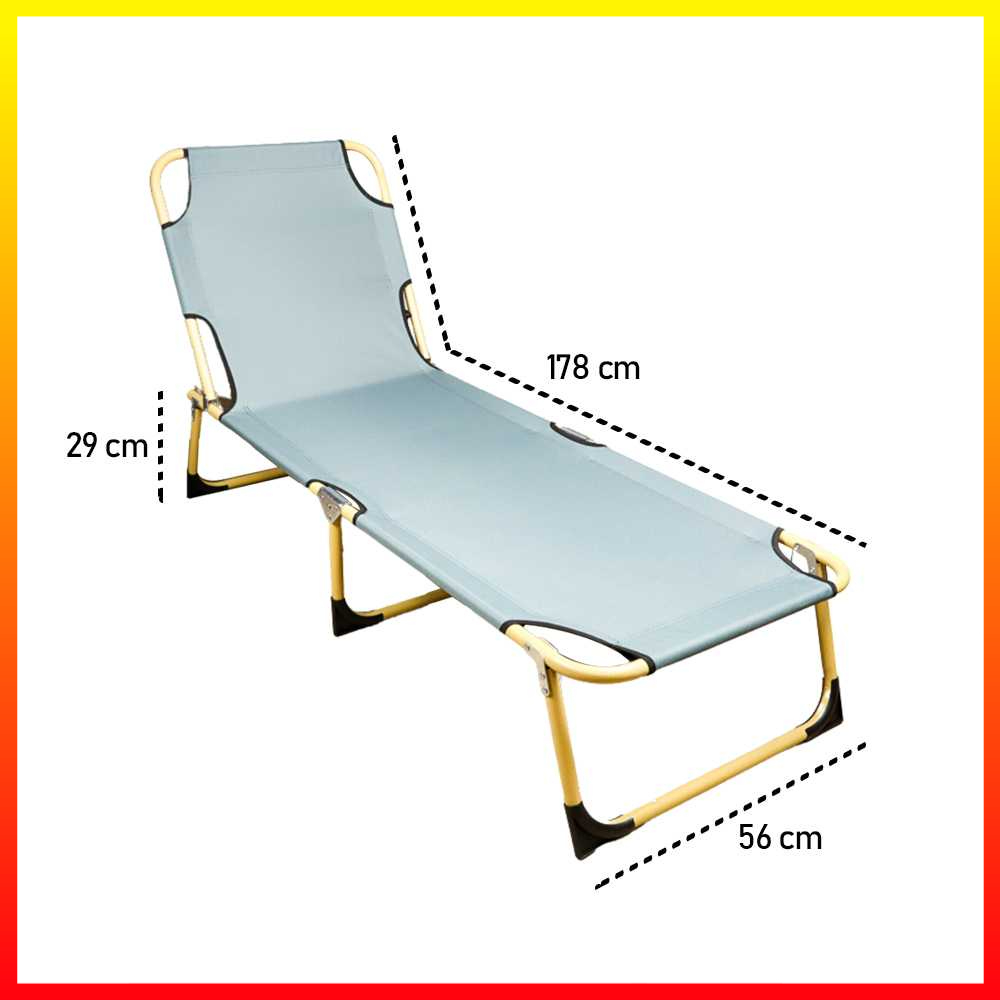 Kasur Lipat Portable Folding Escort Bed Aluminium Frame Kuat &amp; Nyaman Saintbo - 7RHAOWGY