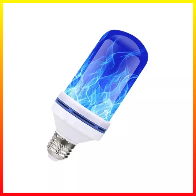 Bola Lampu LED Simulasi Api Obor Terbakar Cafe Rumah Soket E27 9W Biru CB360 - 7CLL4BWH