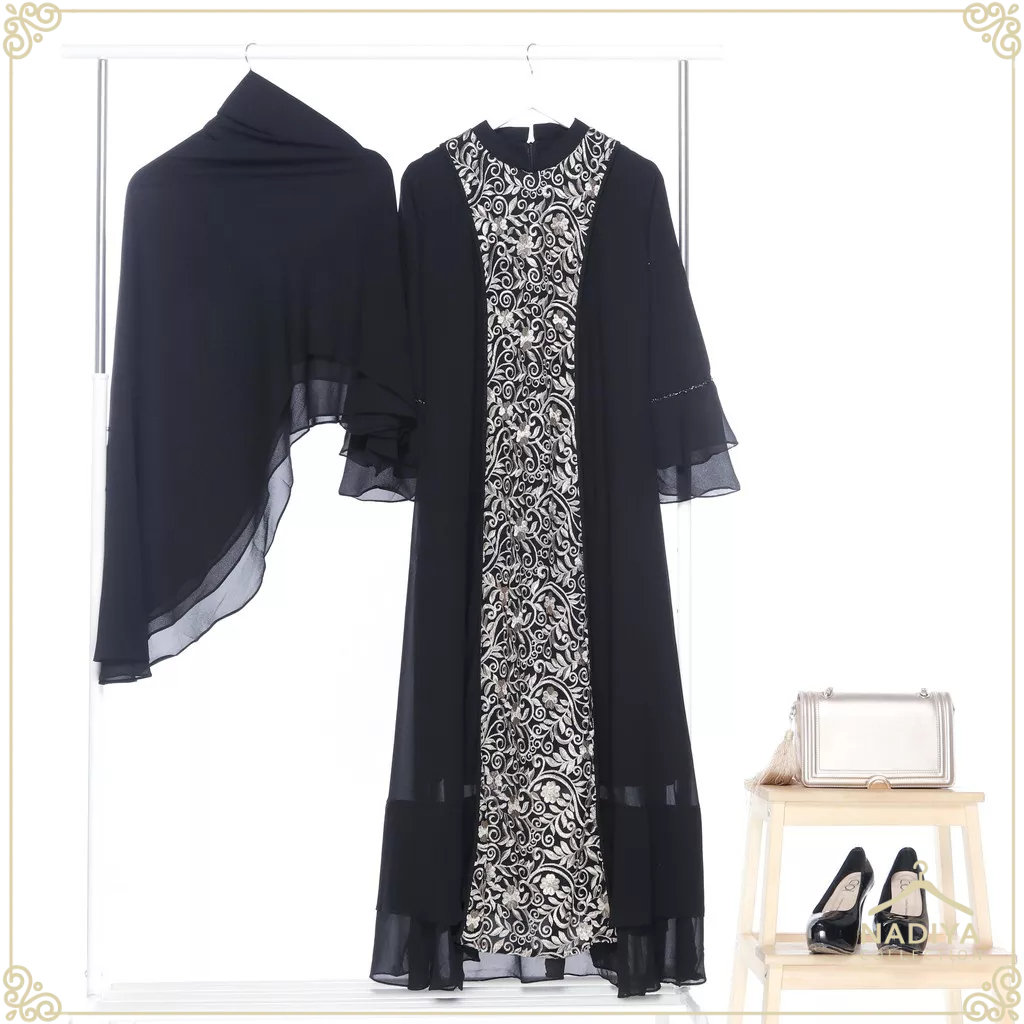 Ranti Khimar - Dress Prive Andari Ismi Set Khimar Premium by Nadiya