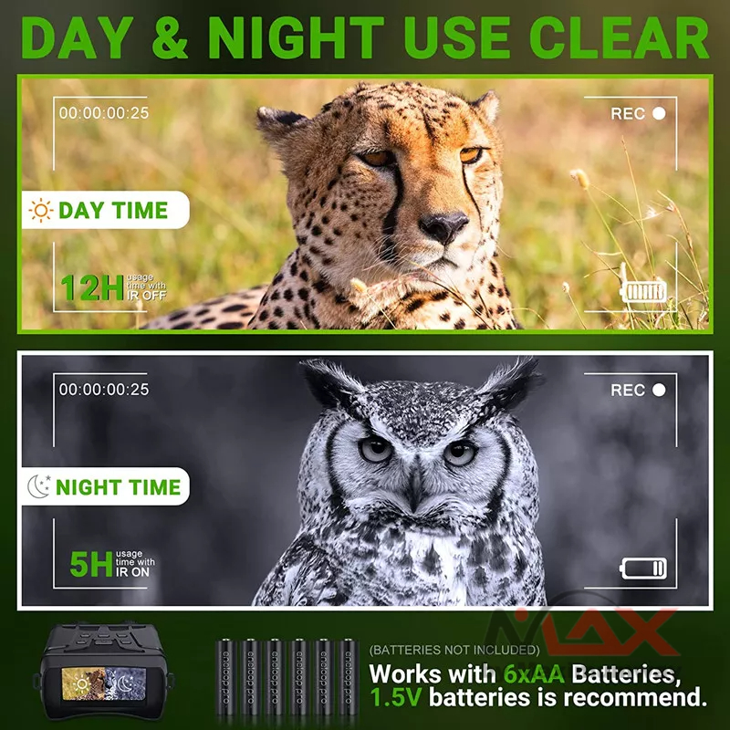 Binoculars Night Vision Goggles teropong malam gelap total bisa merekam video kacamata pengelihatan malam bisa siang Digital Night Vision Binoculars,1080p FHD Photo Night Vision Goggles Day &amp; Night Observation Travel Hunting Camping Surveillance