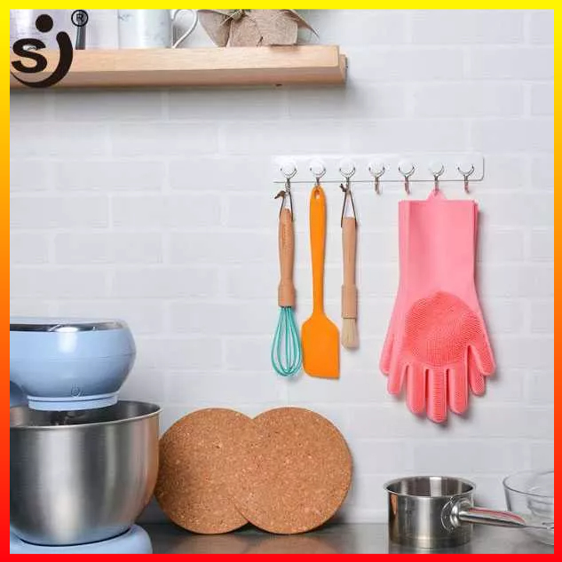 Sarung Tangan Ajaib Sikat Mencuci Anti Panas Bebas BPA Magic Silicone Gloves Funbaky - 7RHX69PN