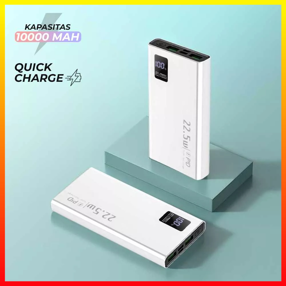 Power Bank Pengisian Cepat Portable Phone Charger PD 22.5W Dual USB 10000mAh OLOEY PD22 - 7CBT0FWH