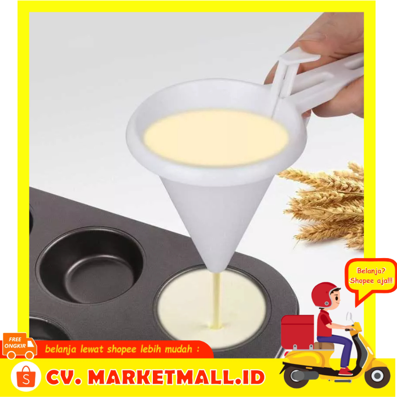 Corong Dispenser Adonan Kue Krim Cokelat Permen Kembang Gula Krim Biskuit Cupcake Pembuat Pancake EELHOE CTX220 - 7CHA6YWH