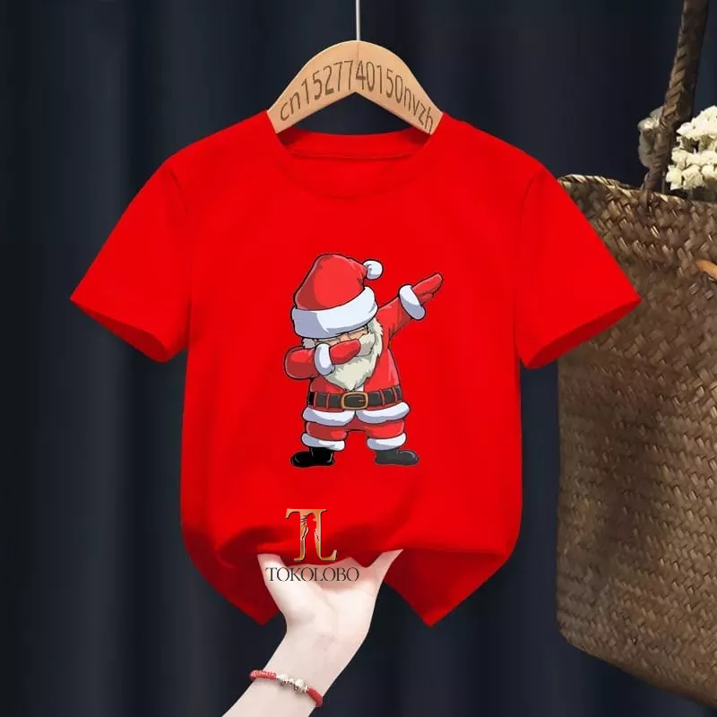 tokolobo Kaos Tshirt TC Santa Claus DAB DTF Print Size 1-4