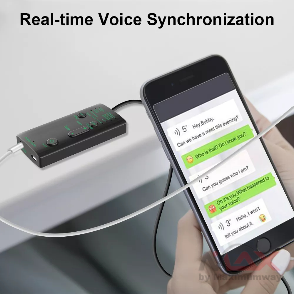 AE19 Voice Changer Ganti Suara Real Time Bisa semua Jenis HP &amp; Computer bisa untuk Voice Chat media sosial suara keluar seketika Real time Sound Changes Voice Changer Device Mobile Phone Portable Jack Sound Card Scream Sound Effects Machine