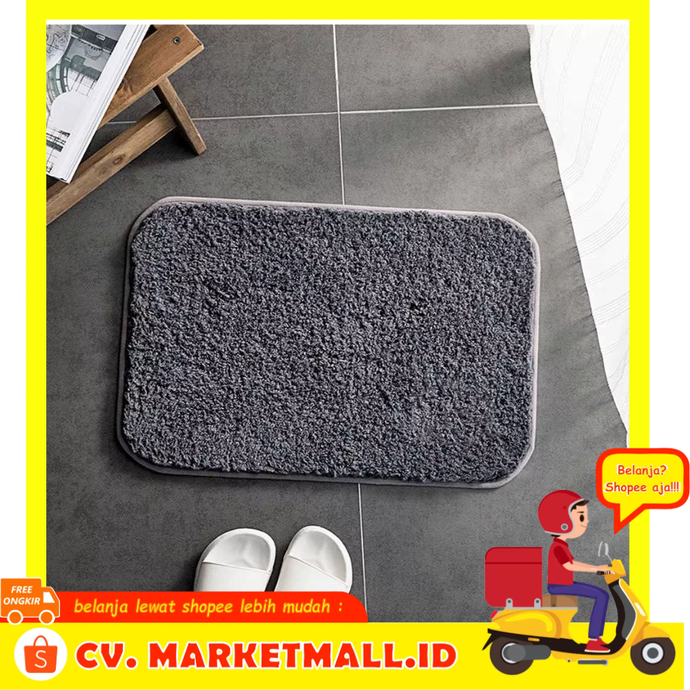 Keset Lantai Ruang Tamu Kamar Tidur Kamar Mandi Dapur Anti Selip Lembut Dan Nyaman 60x40cm Xinglong Y19-9 - 7CHZI0GY