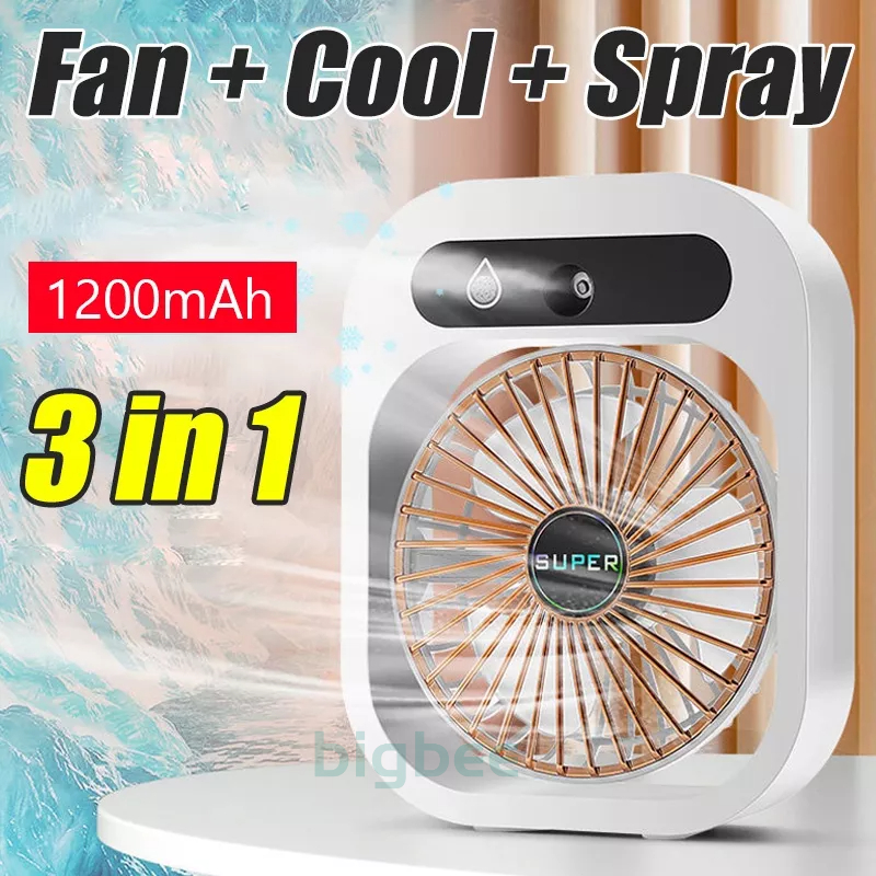 Desktop Fan Gift Summer Misting Office Dengan Humidifier Mini Portable Air Cooler