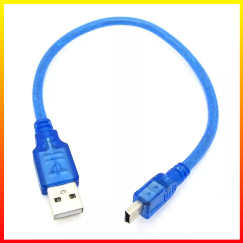 Kabel USB 2.0 A Male ke Mini USB B 5 Pin Male 30 Cm untuk PC Data Charging PS3 - OMUA1TXX