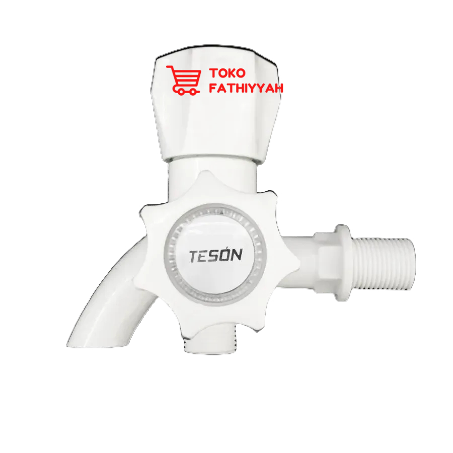Kran Keran Air 2 Dua Cabang Kran Double 1 2 inch Shower Plastik PVC