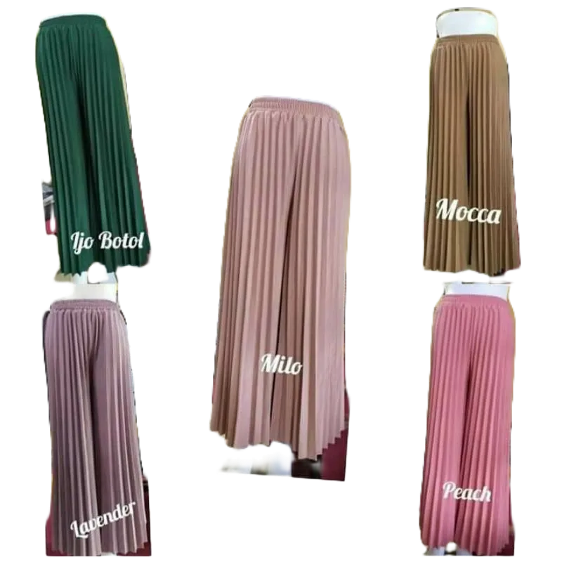 Celana Kulot Plisket Anak Perempuan Premium Import Prada