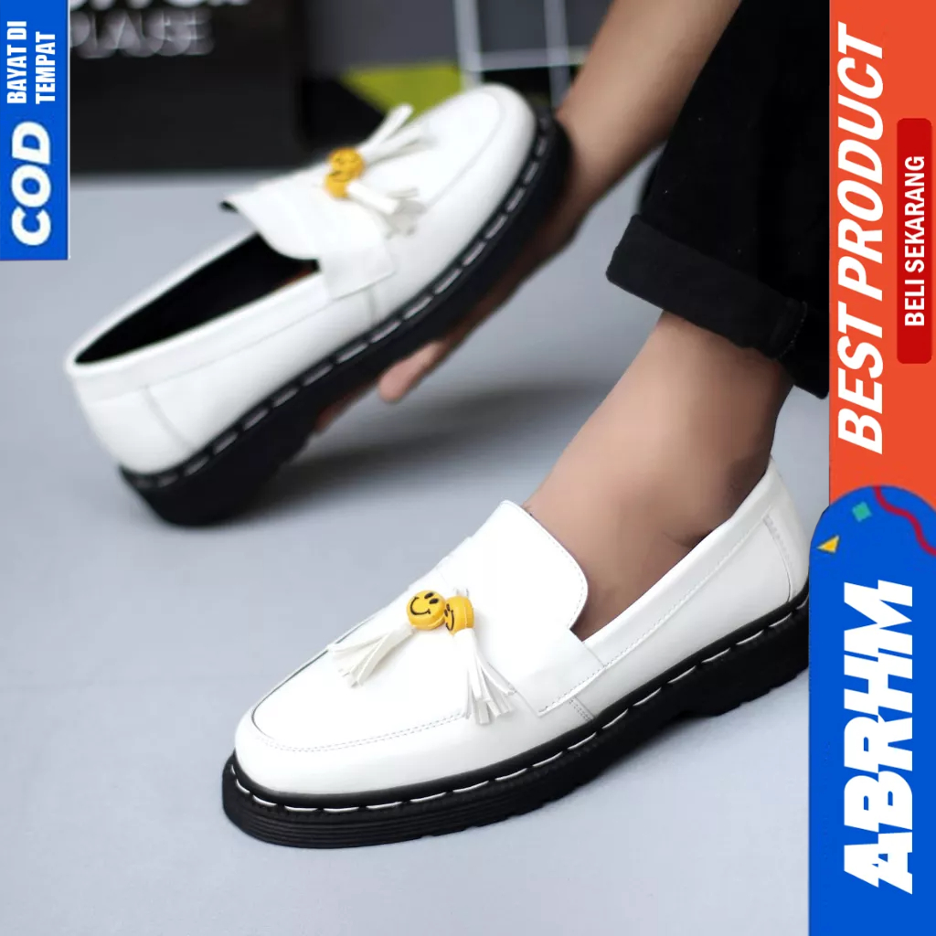 ABRHM Sepatu Loafers Penny Docmart Casual Kerja Pria