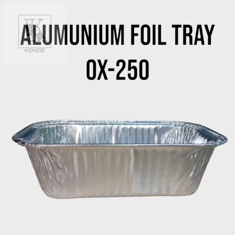 ( 10pcs ) Aluminium Foil Tray OX 250 Tanpa Tutup / Macaroni Schotel / Lasagna