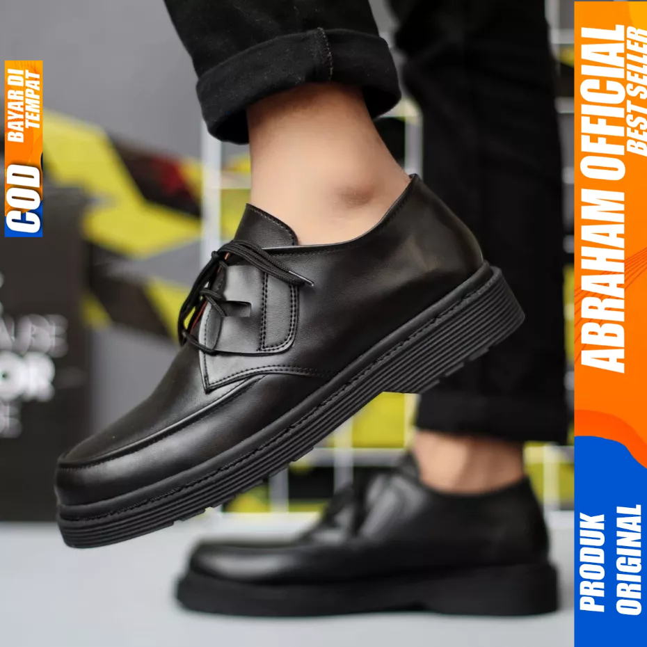 Sepatu Pantofel Formal Docmart Oxford Hitam Kerja Pria