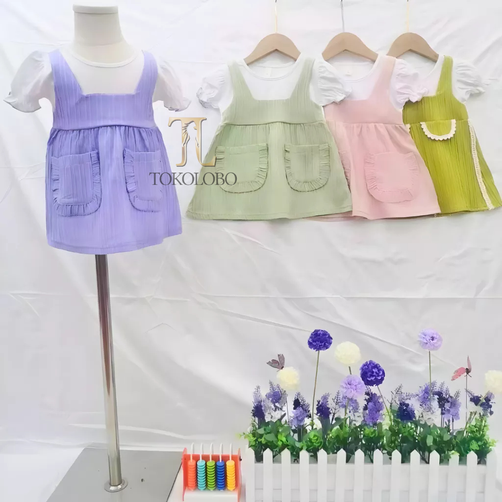 tokolobo 12.12 BIRTHDAY SALE DRESS ANAK POCKETS KD 556