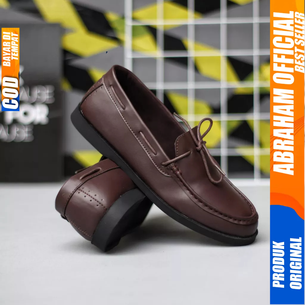 Sepatu Loafers Hitam Casual Formal Kerja Pria