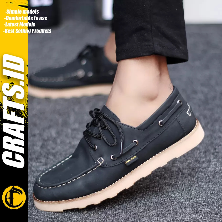 CRAFTS X NERSON Sepatu Kasual Pria Sepatu Kerja Sepatu Pria Casual Cowok/Cowo Kulit Pu Sepatu Casual