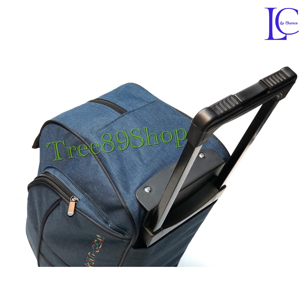 TRAVEL BAG TROLY KOPER CABIN POLO GEAR RODA ORIGINAL IMPORT