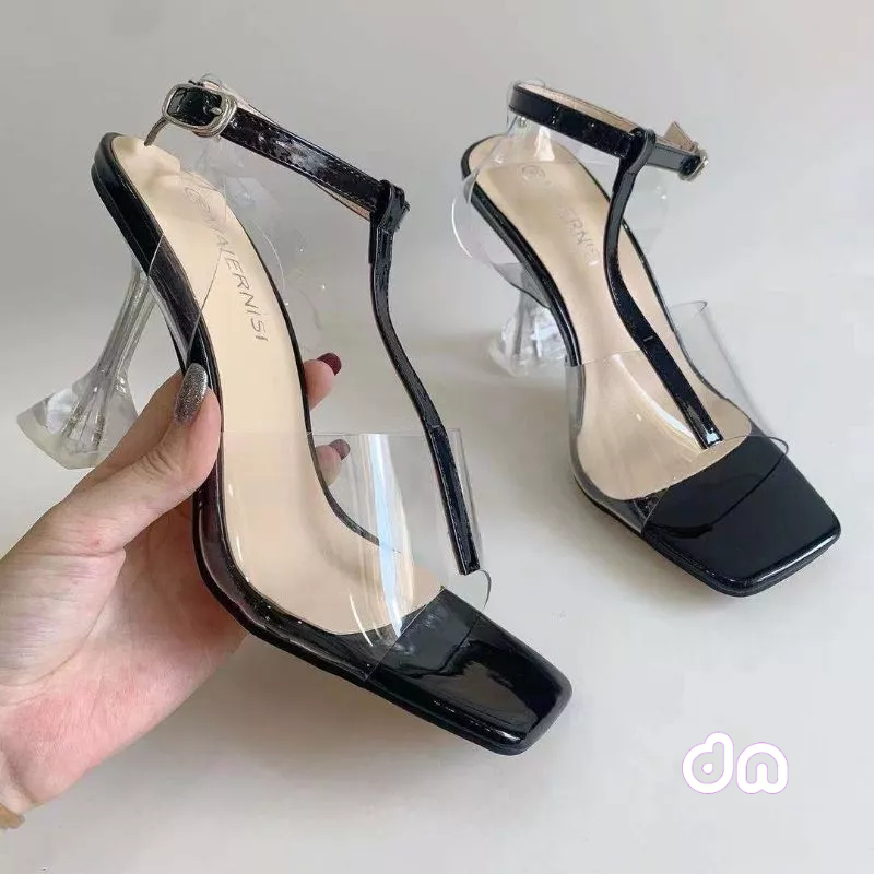 Amira 05 Sandal heels hak kaca wanita terbaru