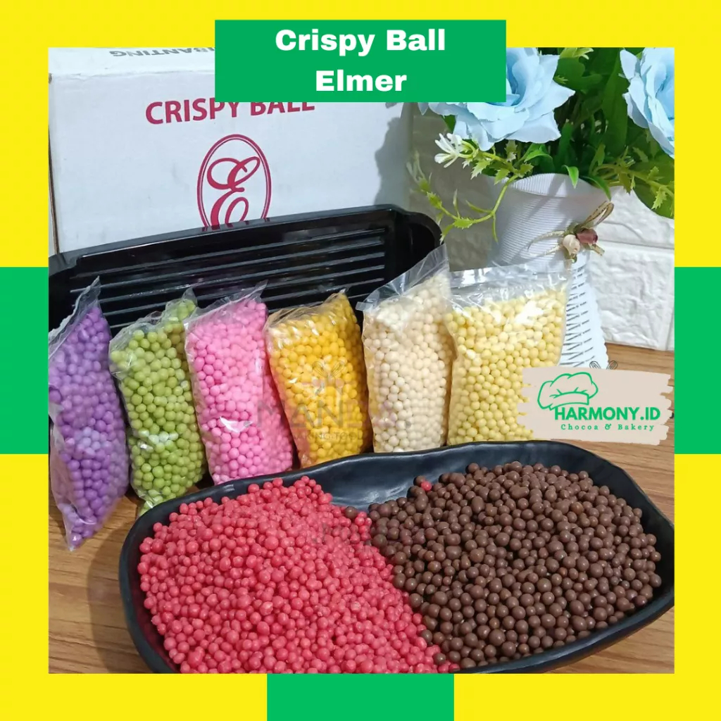 

Elmer Crispy Ball 250 gram - Crunchy Ball Toping Donat Makanan Kue