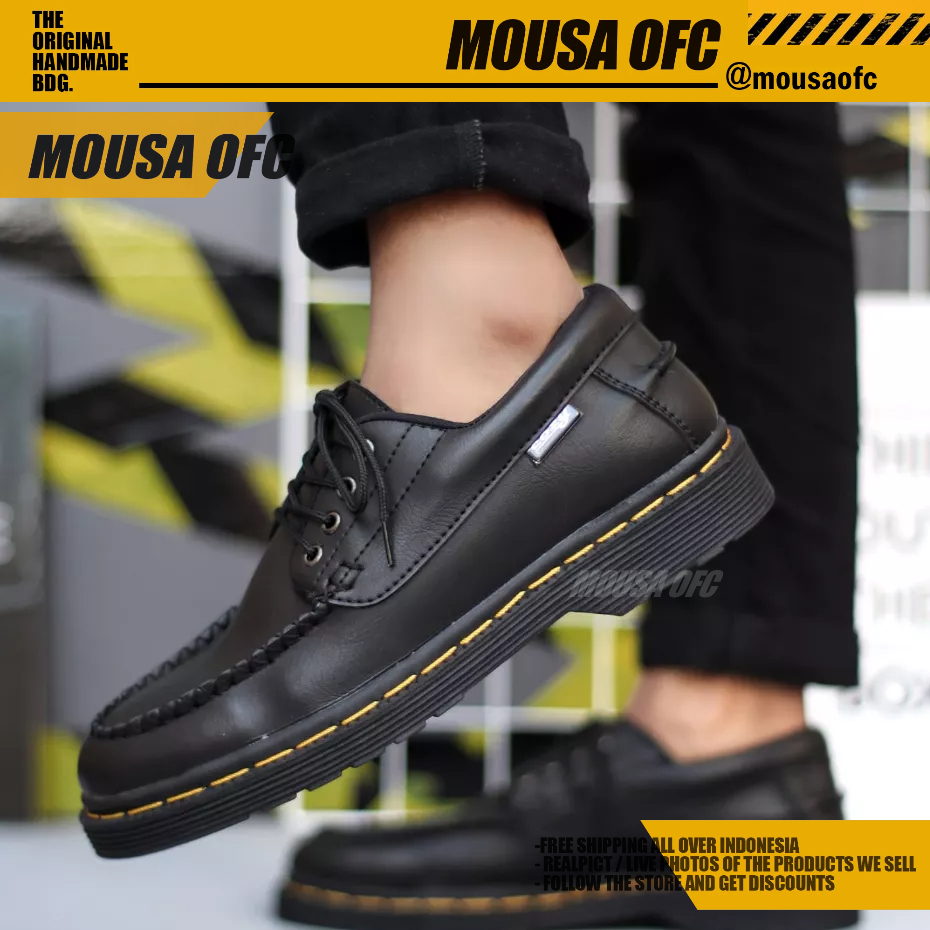 Sepatu Docmart Formal Pantofel Kerja Hitam Pria