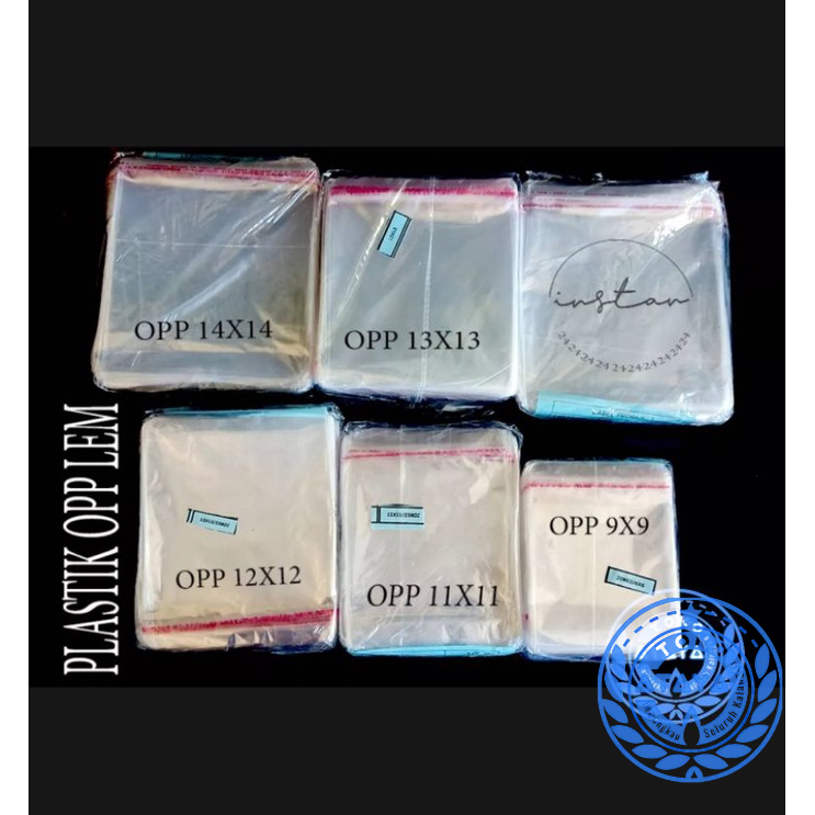 Kantong plastik opp 13x13 / plastik opp seal 100pcs