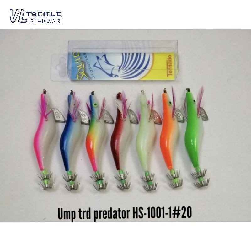 Umpan Cumi Tornado Predator fiber Polos HS 1001-1