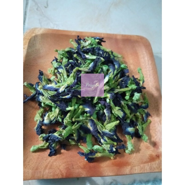

100 gr bunga telang kering teh bunga telang dried butterfly pea tea pewarna makanan