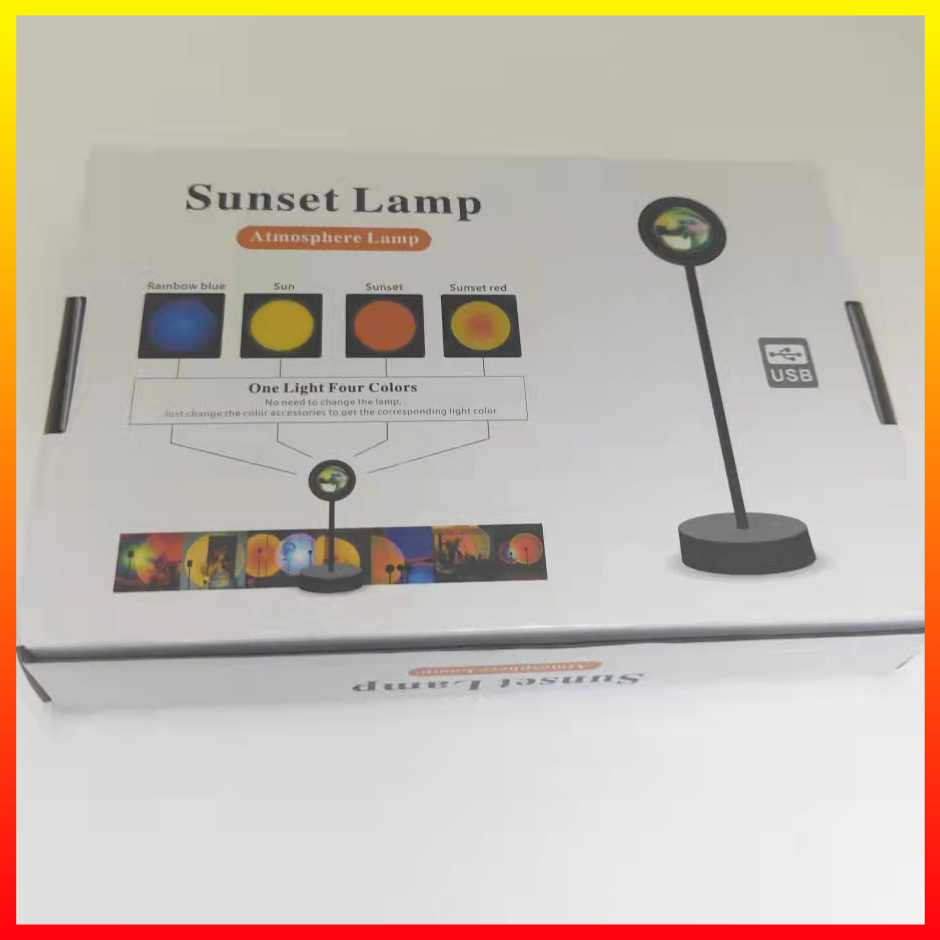 Lampu Proyektor Cahaya Matahari Terbenam LED Sorot Dekorasi Kamar Desain Minimalis Spotlight Sunset Lamp Power USB CANMEIJIA - 7RLL8UBK