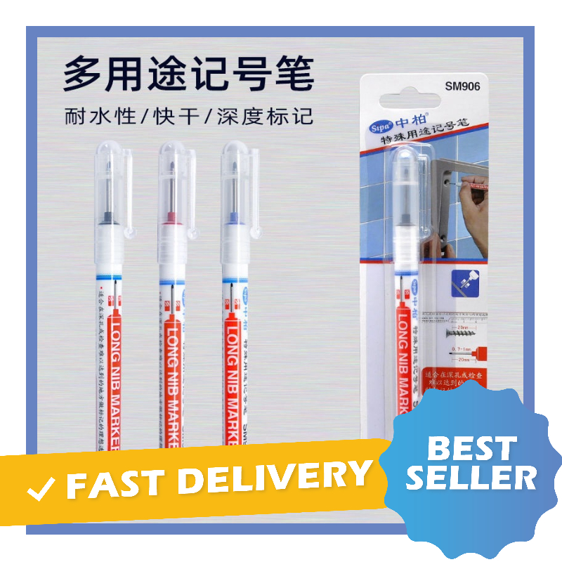 

XIN NIAN Spidol Kepala Panjang Jangkauan Dalam Serbaguna Cepat Kering Long Head Marker Waterproof 317 - 7COT1DBK