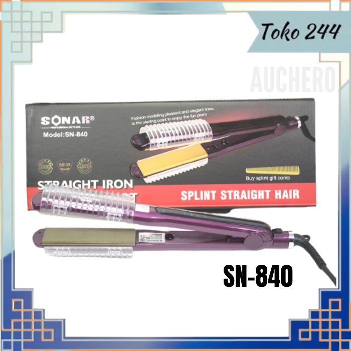 Catok Rambut SONAR SN 840 Catok Pelurus dan Curly Rambut SONAR SN 840 Catokan Rambut 2 in 1