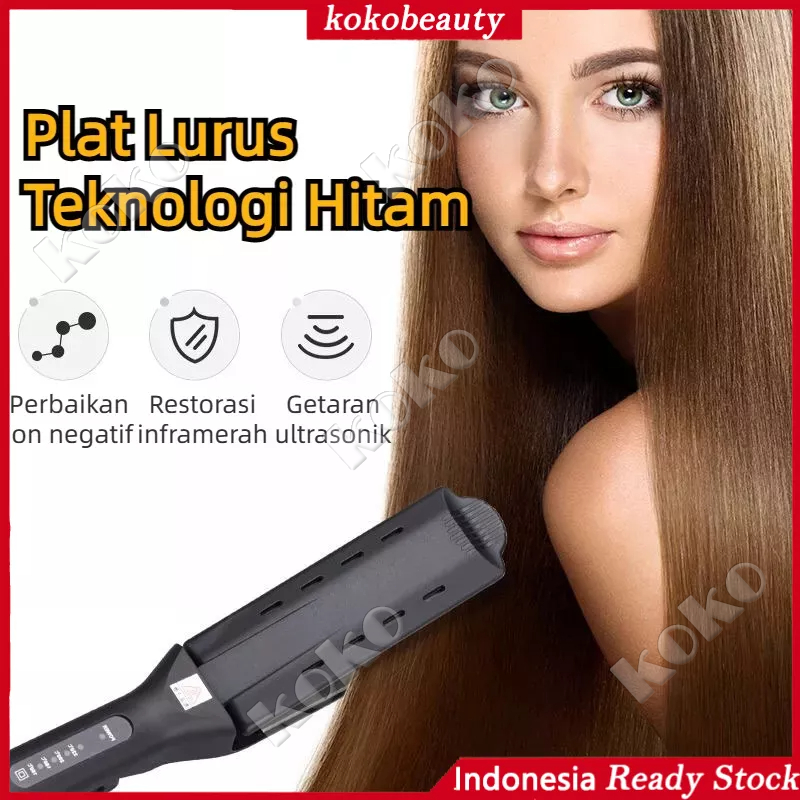 【Penjual Lokal】Alat penataan rambut Catokan Rambut Hair Straightener Catok Rambut Lurus Keriting Rambut keriting jagung