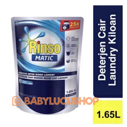 Rinso Matic Professional Deterjen Laundry Kiloan Cair 1.65L Rinso Cair Matic 1.65L rinso matic cair rinso matic deterjen cair mesin cuci