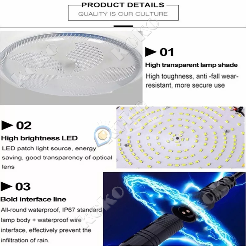 【Penjual Lokal】Lampu Langit-langit LED Surya Pencahayaan Dalam Ruangan Rumah Cahaya Putih Lampu Tenaga Surya Lampu Plafon Minimalis Solar Ceiling Led Lampu Tenaga Matahari Fitting Lampu Plafon Hias Murah