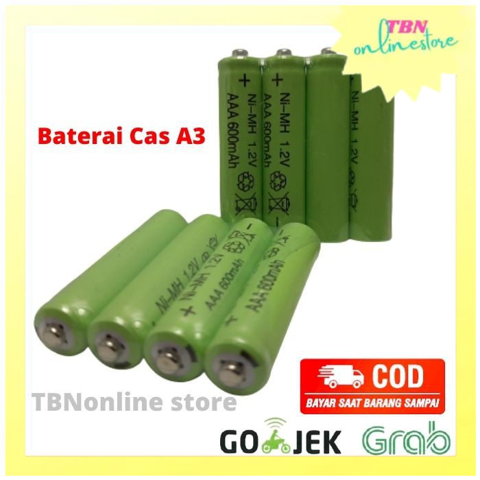 Baterai A3 Cas Murah AAA Batere Baterai Battery Cas Rechargeable