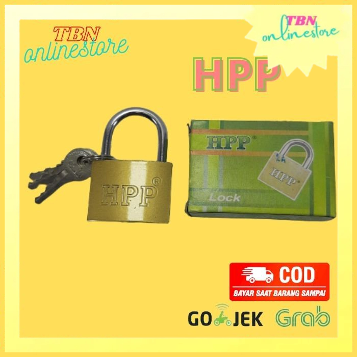 Gembok pengaman HPP 20mm/25mm/32mm/38mm / gembok kecil / gembok tas/koper