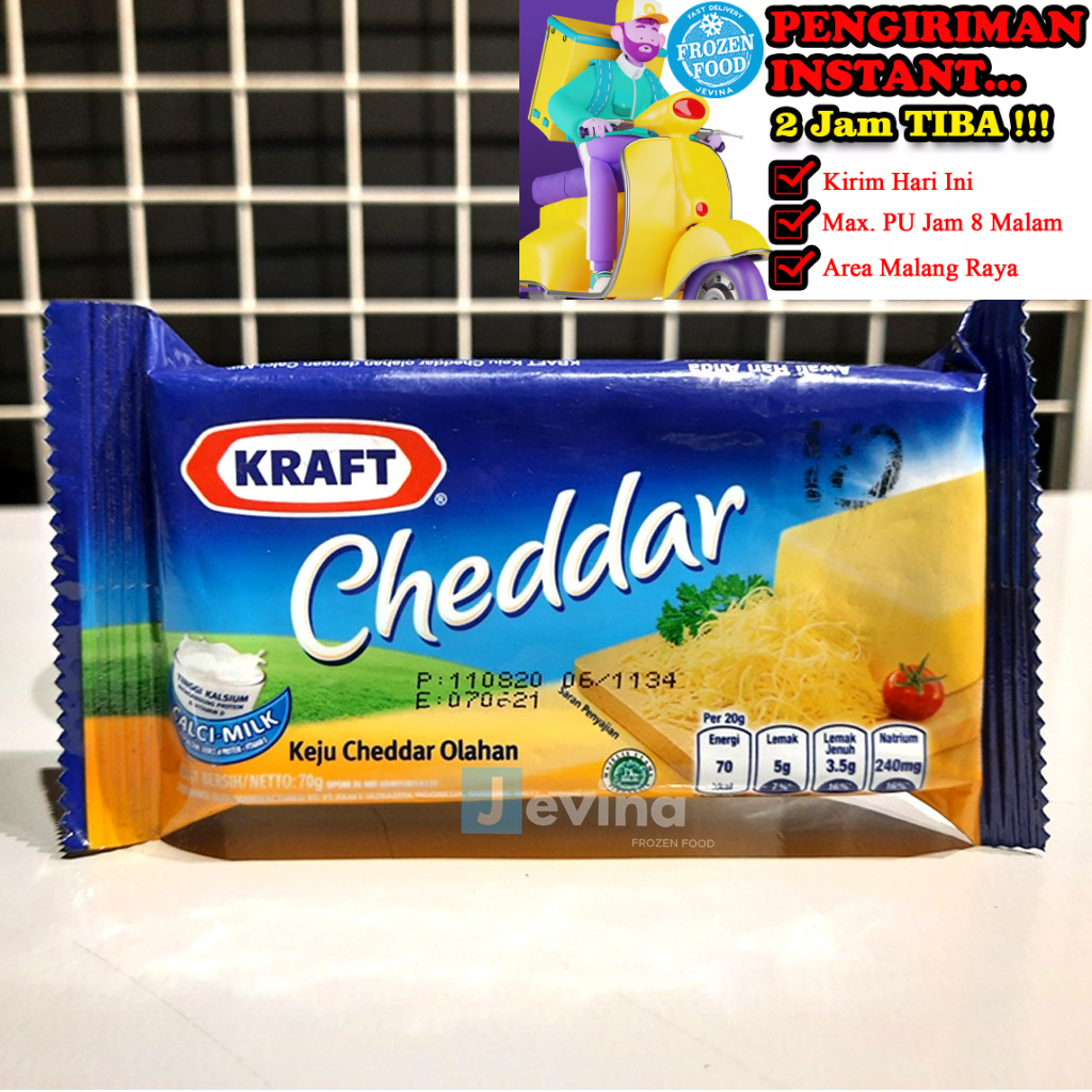 

Kraft Keju Cheddar Sachet 70g