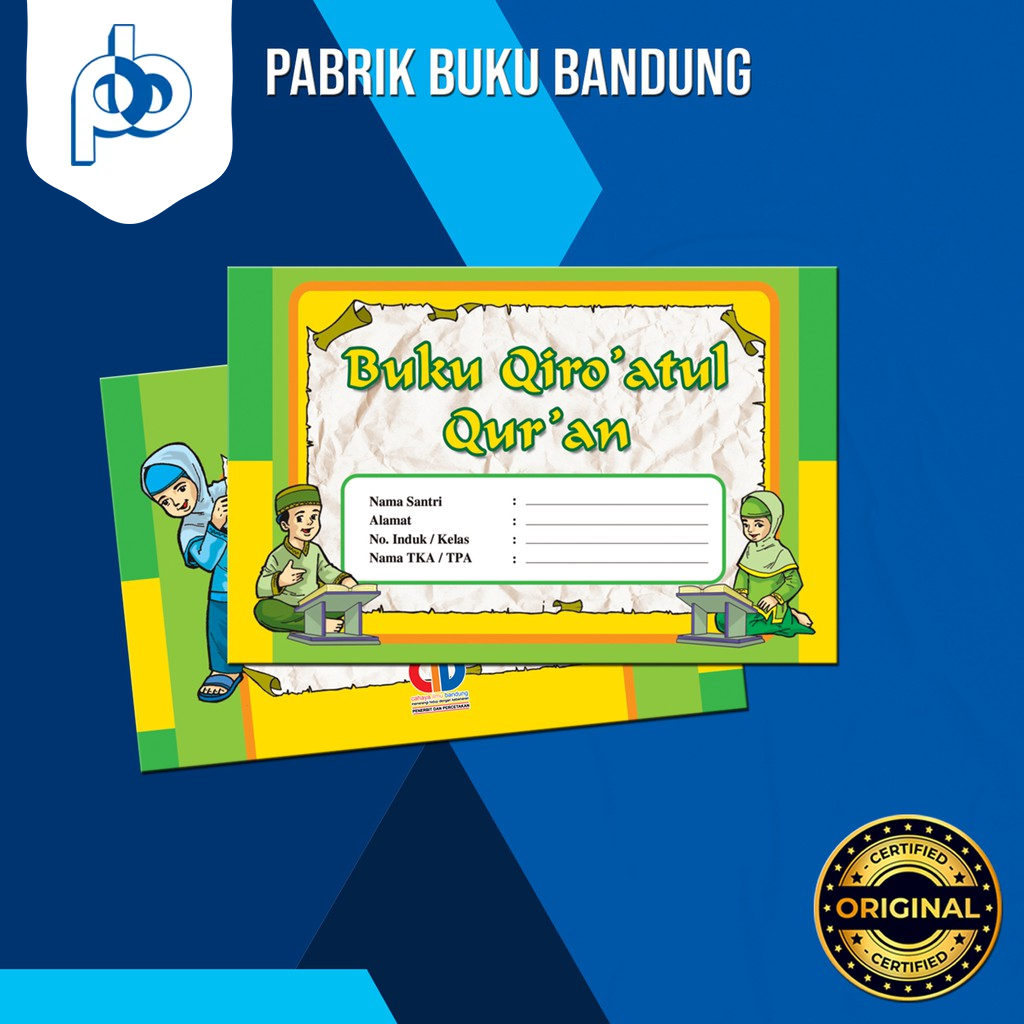 BQQ 1 | Buku Qiroatul Qur'an 1 | Prestasi Mengaji Al Quran | Cahaya Ilmu Bandung