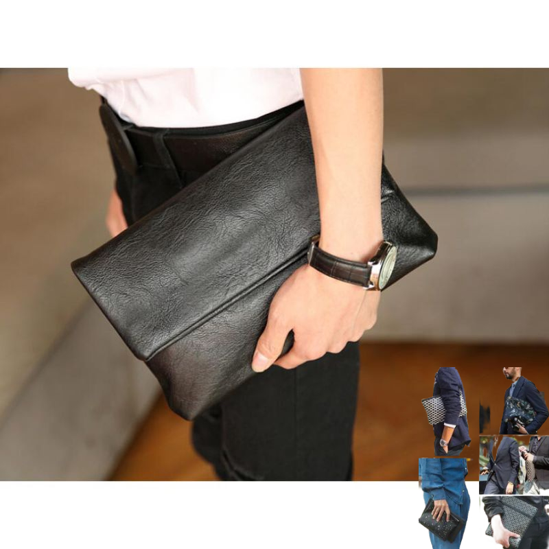 Clutch Import Handbag Kulit Pria wanita Model Rhodey