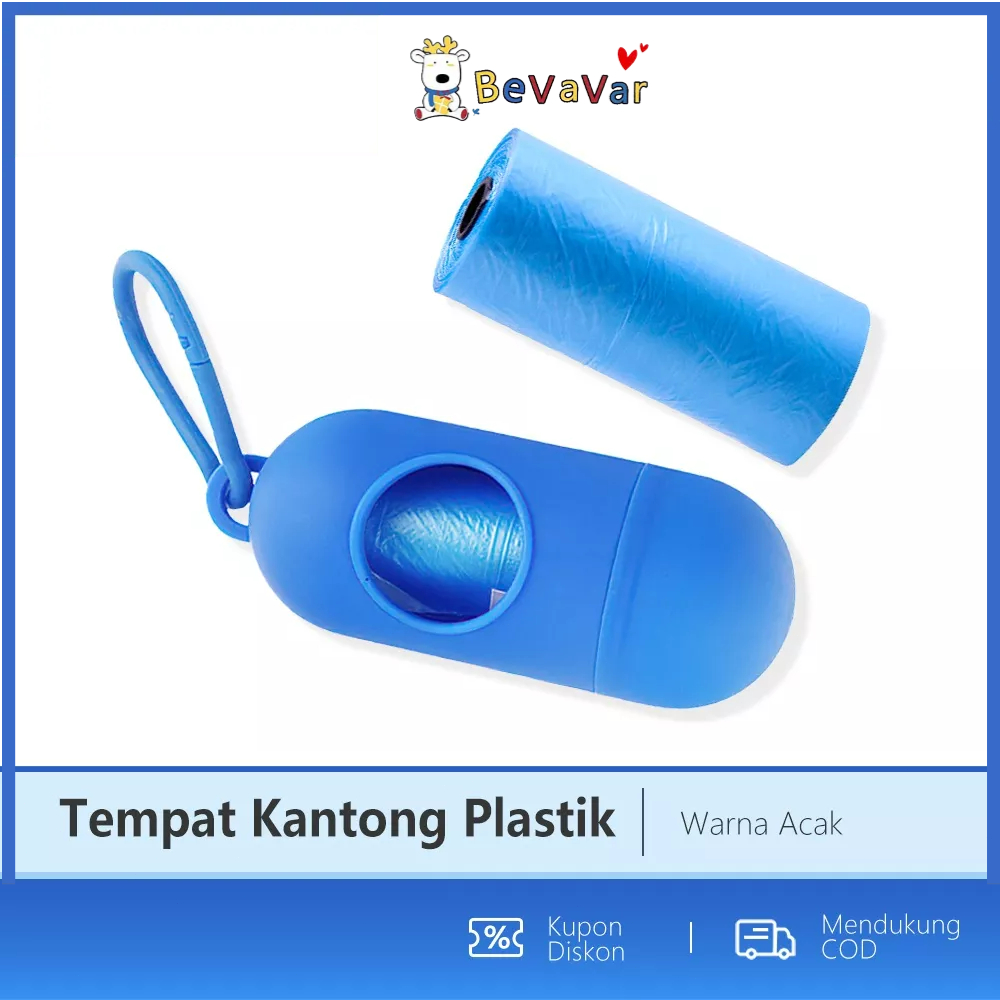 BEVAVAR Tempat Sampah Mini Kecil Dispenser Kantong Plastik Sampah Tempat Kantong Plastik Popok