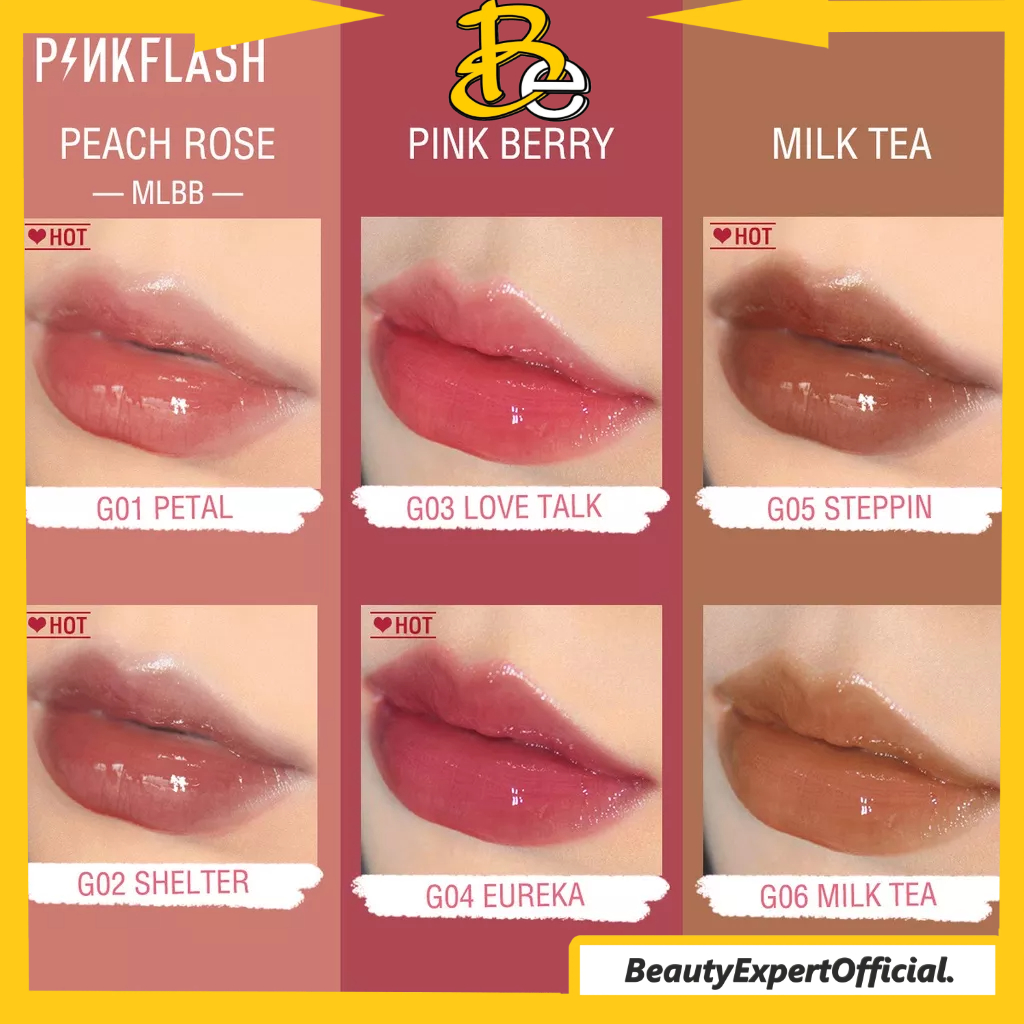 ⭐️ Beauty Expert ⭐️ PINKFLASH OhMyGloss Lasting Glossy Lipgloss PF-L02 - Pink Flash Lipgloss