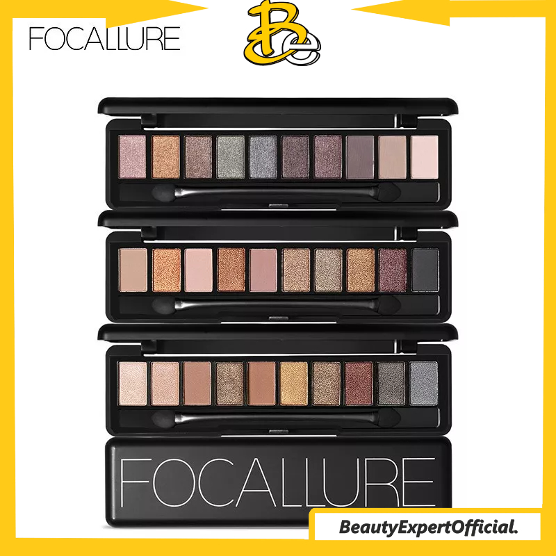 ⭐️ Beauty Expert ⭐️ FOCALLURE 10 Warna Eyeshadow Palette Nude Edition with Brush