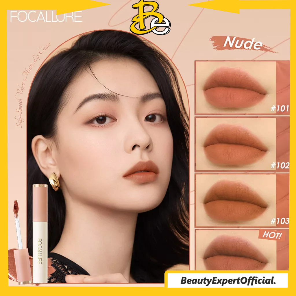 ⭐️ Beauty Expert ⭐️ Focallure Velvet Lip Cream - Matte Lip Glaze | FA196 Velvet Smooth LipGlaze #ConfidenceHalo