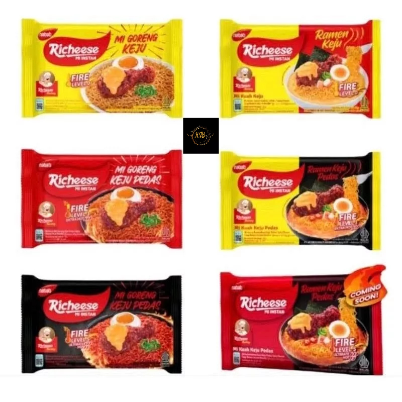 Mie Richeese All Variant - Mie Goreng - Mie Ramen