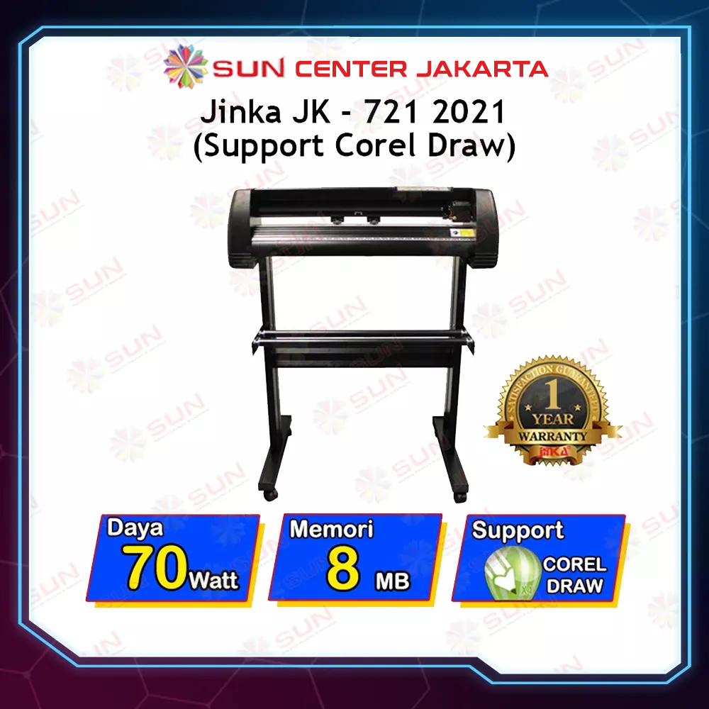 Mesin Cutting Sticker JINKA JK 721 versi 2021 ( Support Corel Draw )