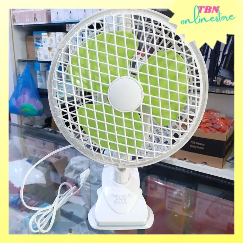 KIPAS JEPIT DUDUK DESK FAN BG 358 BRIGHT-G PUTAR